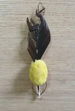 Antica Nappina per Alpino gialla con piuma