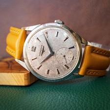 Longines 12.68z Steel Case 34.5 Mm Vintage Watch Manual Winding Longines 6666 