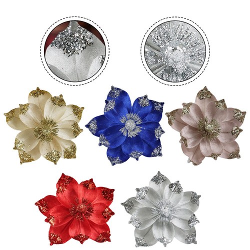 4pz fiori artificiali natalizi - 4pz,