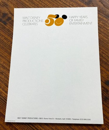 Walt disney productions - productions, foglio