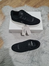 Scarpe da ginnastica Calvin Klein donna classiche con coppa nere taglia 6UK NUOVE CON ETICHETTE