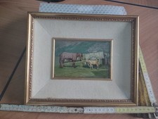 Dipinto di Carlo Bergoglio detto Carlin: fiera a Pont Cavanese 1929