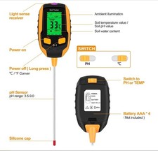 Soil Tester S-1 4 in 1 Misuratore del Suolo, umidità ,  Misuratore PH Terreno
