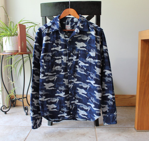Camicia jacquard mimetica