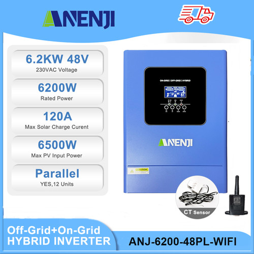 Inverter solare ibrido 6200w - ibrido,