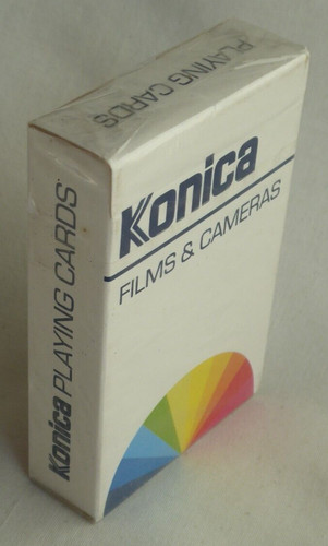 Vintage konica playing cards - playing,