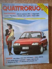Rivista Quattroruote 377 marzo 1987 Citroen ax fiat duna 1100 1300 1700 diesel 