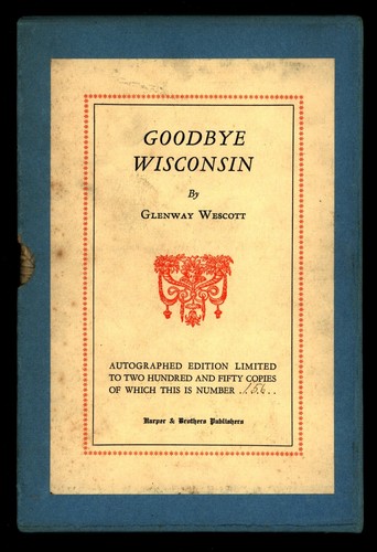 Good bye wisconsin - good-bye,