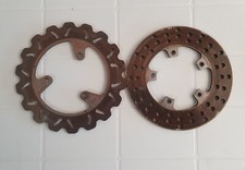 COPPIA DISCO FRENO BRAKING ANTERIORE E POSTERIORE PIAGGIO NRG DD polini malossi