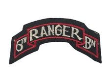 US WW2 - Patch d'épaule 6th RANGER Bataillon ( authentique )