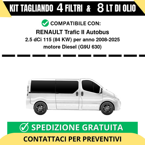 Tagliando per renault - tagliando, trafic