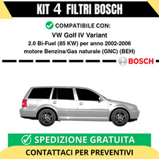 KIT BOSCH 4 Filtri tagliando