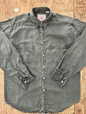 LEVI'S ® Camicia Shirt LEVIS UOMO VINTAGE COWBOY WESTERN tg M Worker Verde