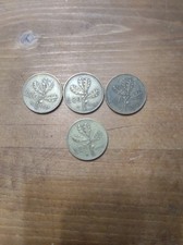 4 monete italiane da lire 20