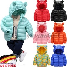 Giacca invernale bambino ragazza ragazzo giacca trapuntata calda con cappuccio giacca cappotto outwear.