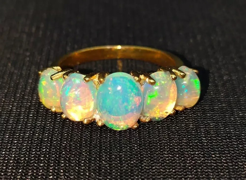 Anello vintage art deco - art, opale