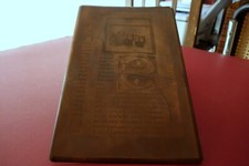 Matrice Lastra di Rame per Incisione di Pagina Anastatica di Manoscritto(?) '900