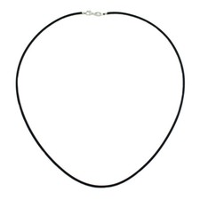 Collana uomo caucciù nero 2