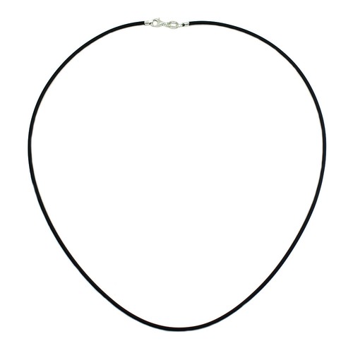 Collana uomo caucciù nero - , 2