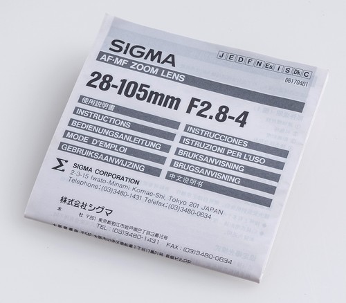 Manuale istruzioni sigma - manuale,