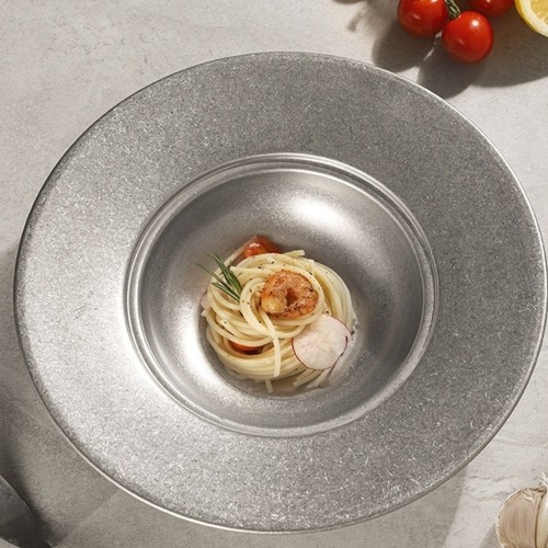 Piatto acciaio inox cm - acciaio,