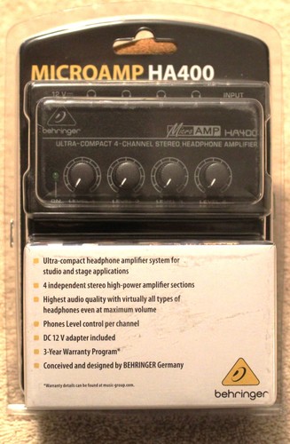 Behringer microamp ha400 - behringer,