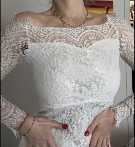Elegante vestito pizzo - di,