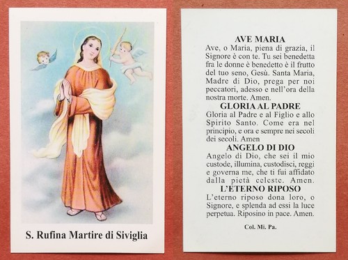 Santino holy card santa - santino, card: