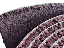 ZERBINO SU MISURA COCCO MARRONE TAPPETO ANTISCIVOLO FIBRA NATURALE