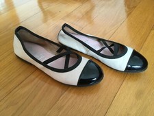 SCARPE BALLERINE rosa antico nere IT 35 COME NUOVE in pelle MORBIDA