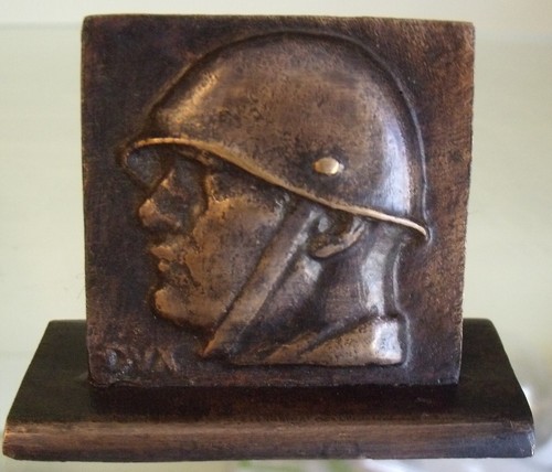 Busto fermacarte dux - fermacarte,
