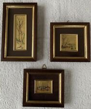 serie di 3 Quadretti FOGLIA