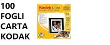 100 FOGLI Carta fotografica Kodak Ultra Premium lucida A4 210 x 297 mm. 280 gr.