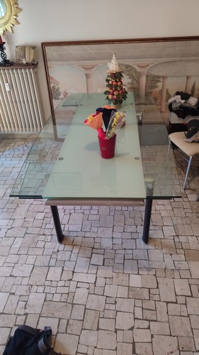 Tavolo cristallo allungabile - cristallo,