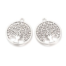 2pz charms ciondoli albero della vita colore tibetano 34mm bijoux