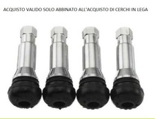 KIT 4 VALVOLE CROMATE PER TUTTE LE AUTO, OFFERTA VALIDA SOLO ABBINATA A CERCHI