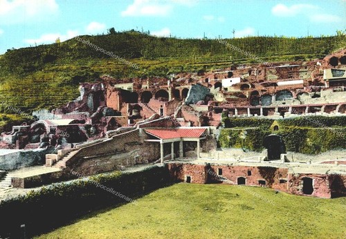 Eh413 cartolina bacoli terme - cartolina, bacoli,terme