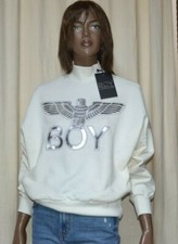 Felpa Bianca Boy London con