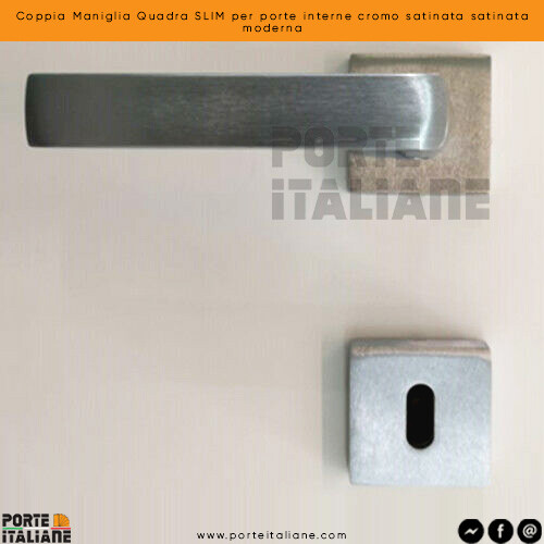 Coppia maniglia quadra slim - quadra,