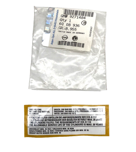 Etichetta sportello carburante - etichetta,