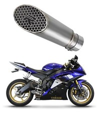 YZF R6 2006 - 2016 Terminale di Scarico Megafono Titanio GP3 DOMINATOR