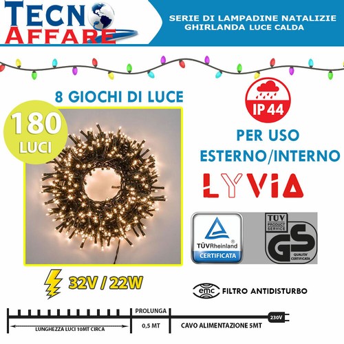 Luci natalizie esterno - luci, da