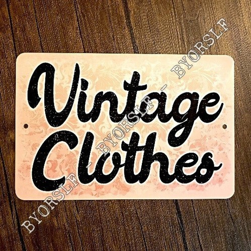 Insegna vintage metallo - in,