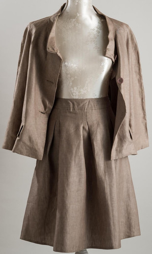 Ensemble lin tailleur jupe - lin,