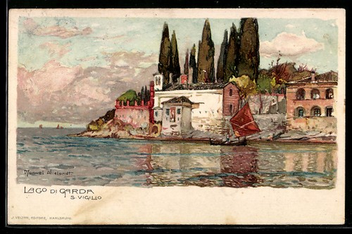 Cartolina artistica vigilio - cartolina, s.