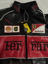 Giacca Pelle Ferrari Racing F1