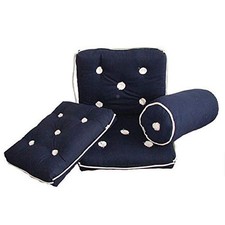 Cuscino con schienale blu