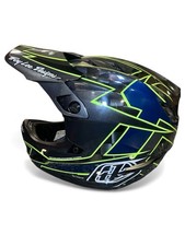 Raro TroyLee D4 CARBONIO: grafico grigio/verde taglia small (55-56 cm)