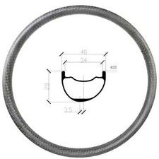 Cerchio carbonio 29er MTB AM