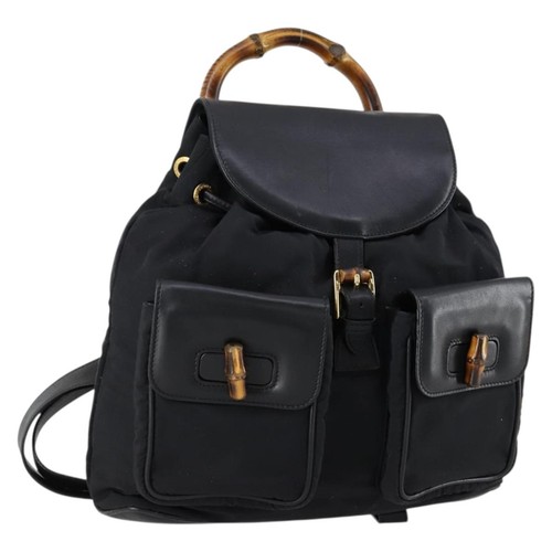 Gucci zaino bambù nylon - gucci,